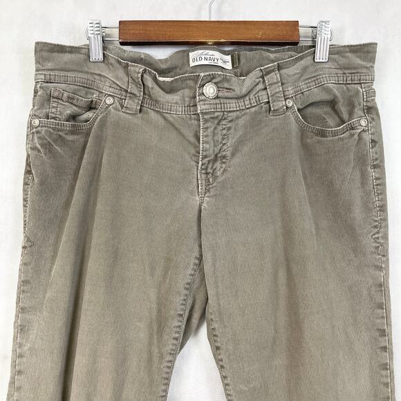Old Navy Womens Low Rise Corduroy Pants Size 10 Long Y2K Fallcore Retro Preppy - Picture 3 of 10